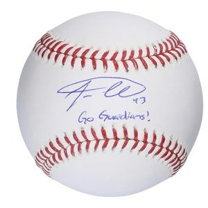 Aaron Civale Cleveland Guardians Baseball "Go Guardians"  Fanatics Certified